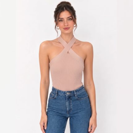 Halter Neck Wave Top